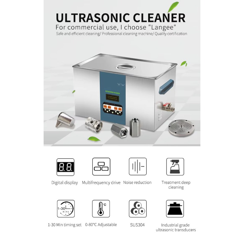 Ultrasonic Cleaner With Drain Valve Valve - OEM-unterstützter 40/80/120KHz Mehrfrequenz-Ultraschallreiniger Labor-Ultraschallreiniger mit Ablassventil